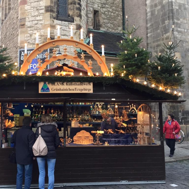 BLANK Stand auf dem Weihnachtsmarkt Leipzig